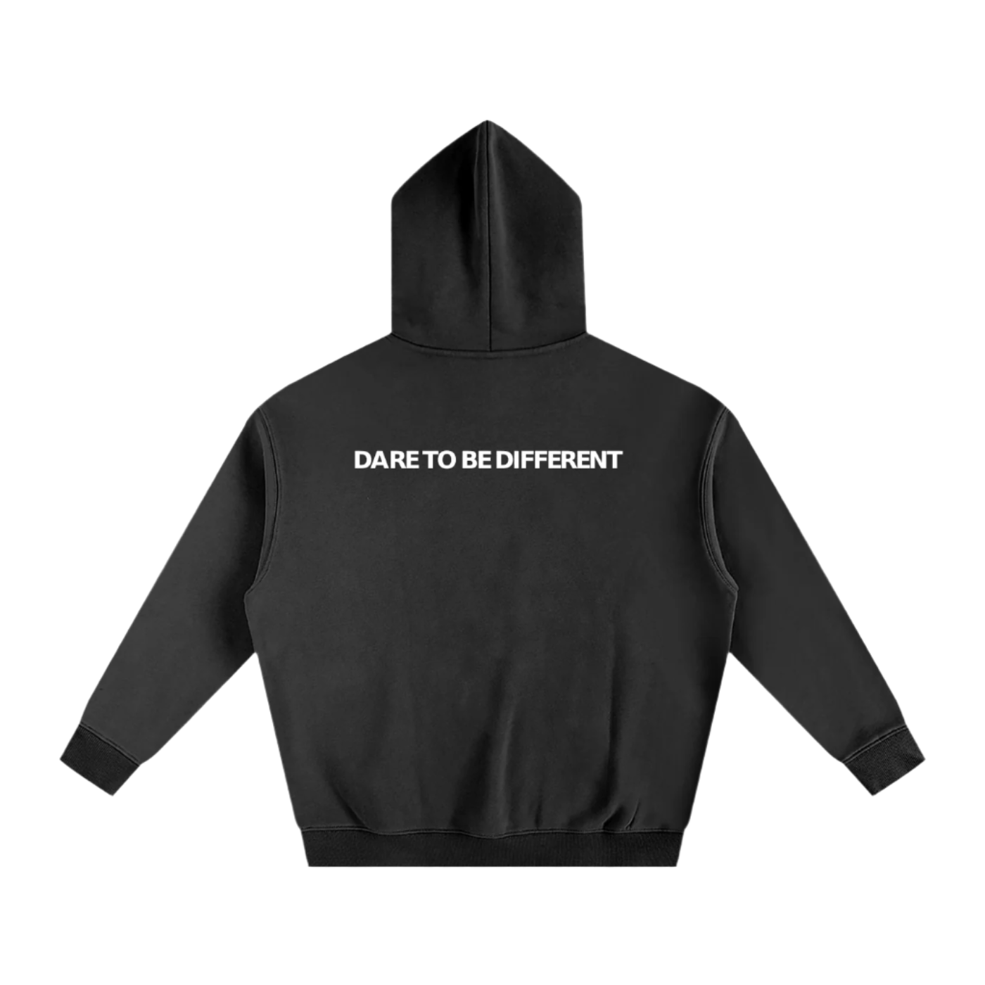 ICONIC. Oversized Fleece Hoodie BLACK