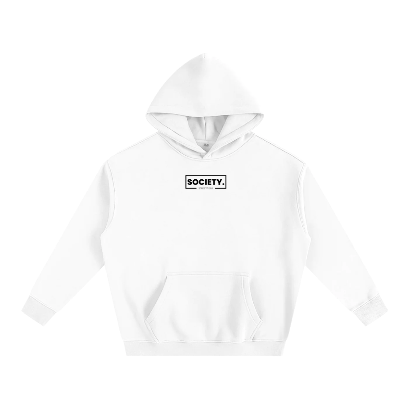 ICONIC. Oversized Fleece Hoodie WHITE