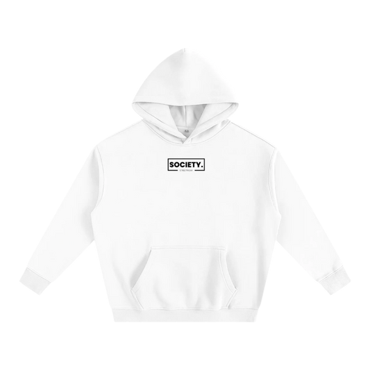 ICONIC. Oversized Fleece Hoodie WHITE